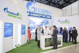 Cтенд Группы компаний «Газпром в Башкортостане» на выставке «Газ. Нефть. Технологии — 2017»
