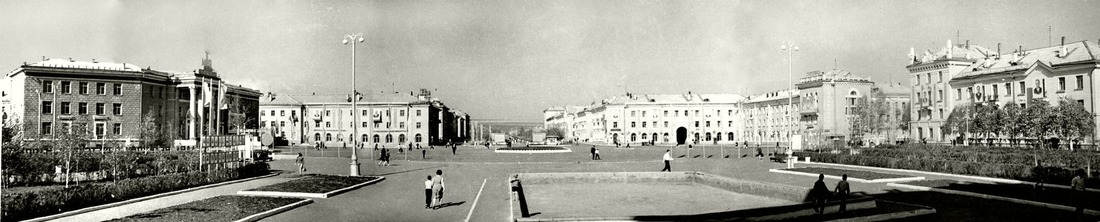 1954 год. Вид на площадь Ленина