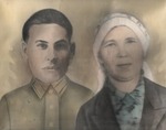 1942 год. Фаяз Галлямов с женой